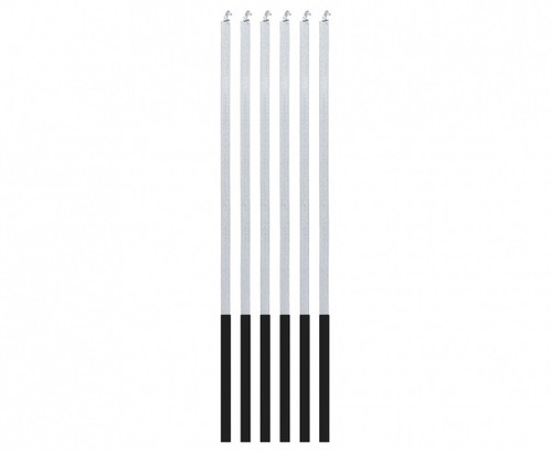Candles Magic Flame 6pcs, silver