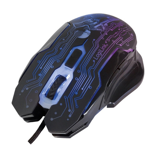 LogiLink Gaming Wired Mouse USB for Gamers, 2400 DPI, black