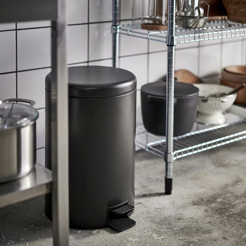 STENTRAPPA Pedal bin, anthracite, 18 l