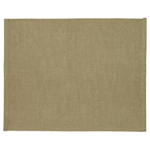 SVARTSENAP Place mat, light beige-green, 35x45 cm