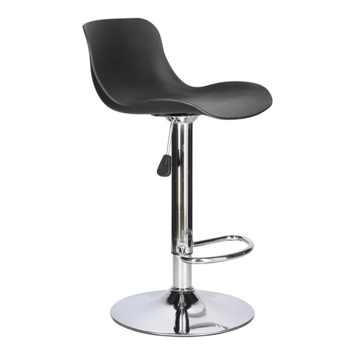 Bar Stool Inge, black/chrome