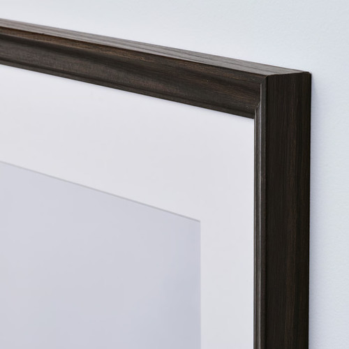 KLOTKÖRSBÄR Frame, oak effect/dark brown, 30x40 cm