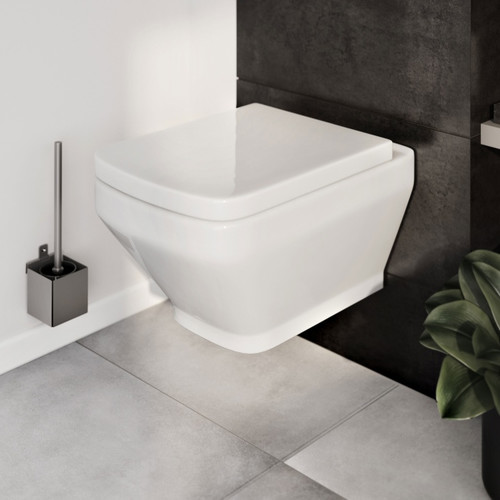 GoodHome Rimless Toilet Bowl with Soft-close Seat Teesta