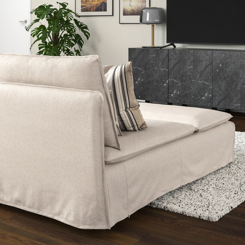 SÖDERHAMN Chaise longue, Gransel natural colour