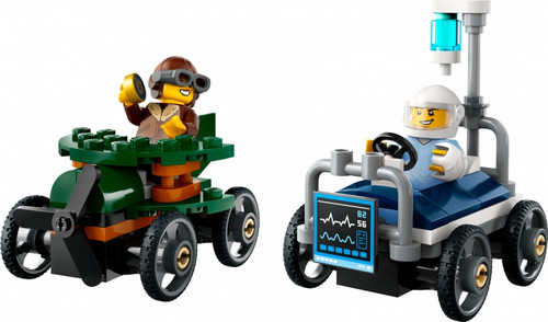 LEGO City Airplane vs. Hospital Bed Race Car Pack 5+