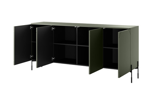 Four-Door Cabinet Sonatia 200cm, olive