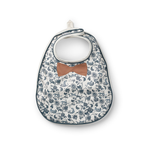Elodie Details Baby Bib - Garden Leo Toile Bow, 3m+