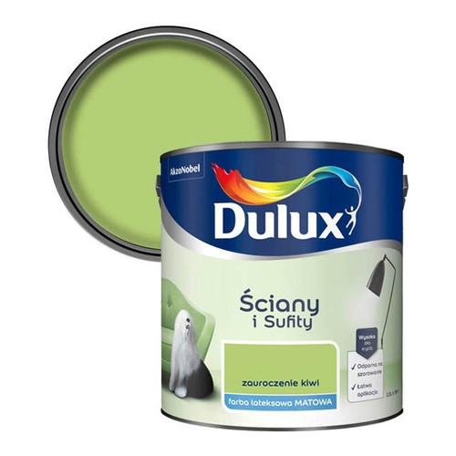 Dulux Walls & Ceilings Matt Latex Paint 2.5l passion for kiwi