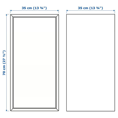 EKET Wall-mounted cabinet combination, white, 175x35x70 cm