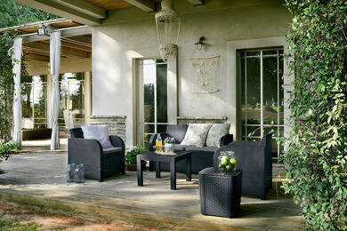 Outdoor Furniture Set GEORGIA, graphite