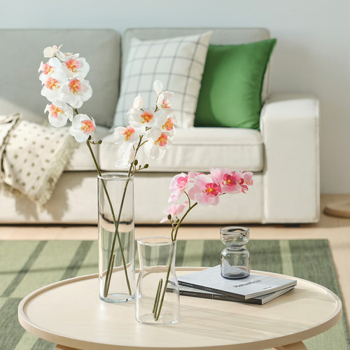SMYCKA Artificial flower, in/outdoor/Orchid white, 60 cm