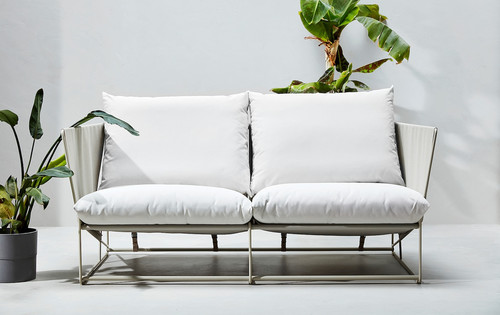 HAVSTEN 2-seat sofa, outdoor, beige, 179x92x76 cm