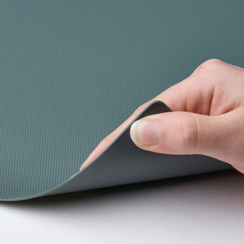 FINFÖRDELA Bendable chopping board, dark green/grey-turquoise, 28x36 cm