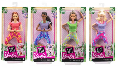 Barbie® Made To Move™ Doll Assortment, 1pc, 3+