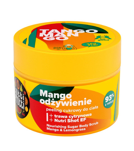 Farmona Tutti Frutti Nourishing Sugar Body Scrub Mango & Lemongrass 93% Natural 300g