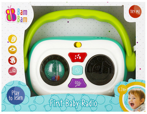 Bam Bam First Baby Radio 1pc, assorted colours, 12m+