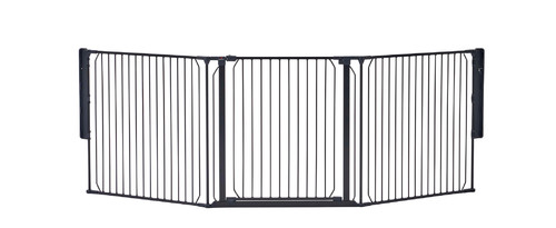Baby Dan Carl Wide X outdoor safety gate, black