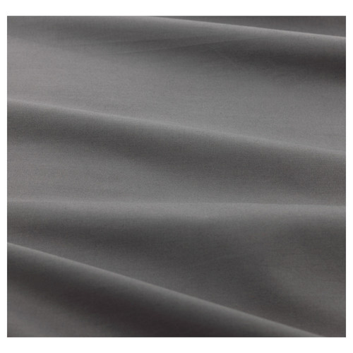 ULLVIDE Fitted sheet, grey, 160x200 cm