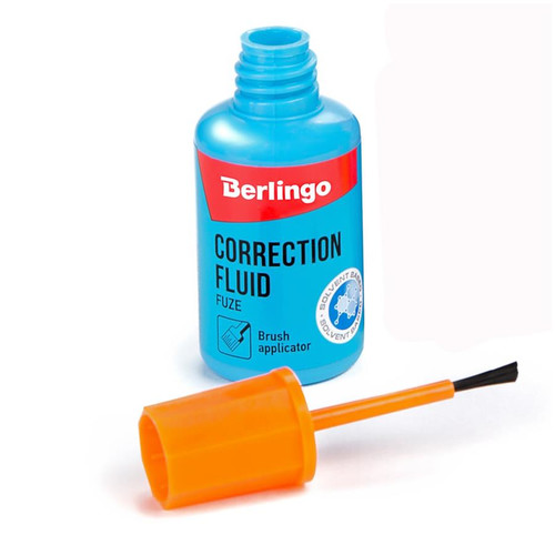 Berlingo Correction Fluid Fuze 20ml 15-pack, assorted colours