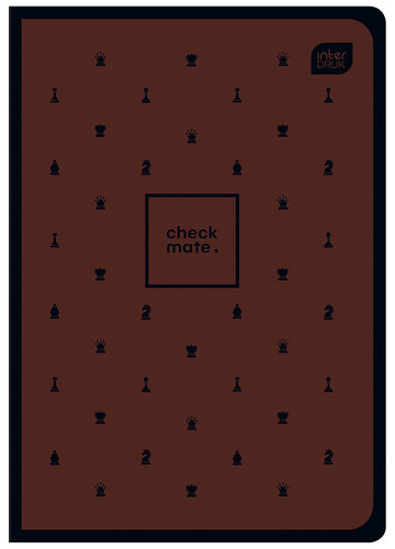 Notebook A5 60 Sheets Ruled Soft Touch Chess 10-pack, assorted patterns