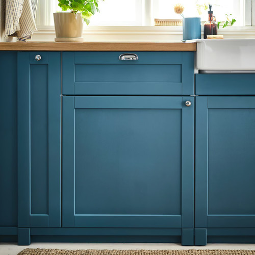 LERHYTTAN Door, blue, 40x80 cm