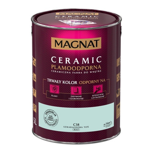 Magnat Ceramic Interior Ceramic Paint Stain-resistant 5l, emerald depth