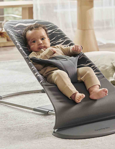 BABYBJÖRN Bouncer Bliss, Anthracite/Landscape Print, Cotton 0+