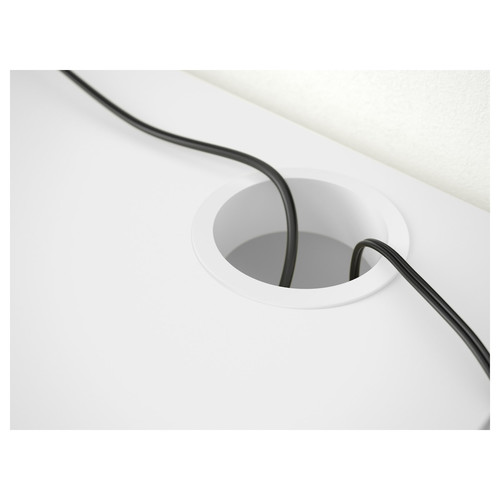 MICKE Desk, white, 142x50 cm