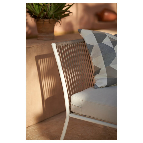 SEGERÖN 5-seat conversation set, outdoor, outdoor white/Frösön/Duvholmen beige