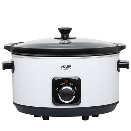 Adler Slow Cooker 5.8l AD 6413w, white