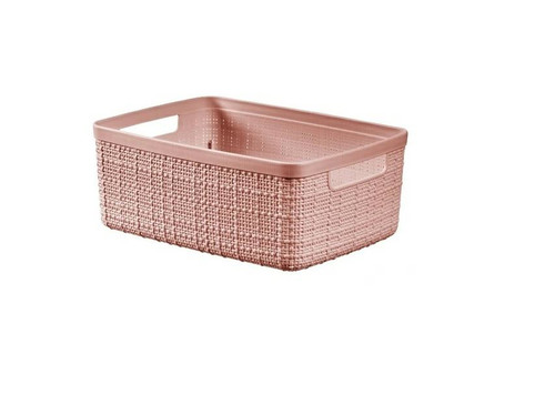 Curver Storage Basket Jute S 5l, powder pink