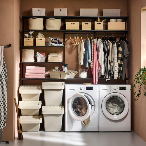 SORTERA Insert with compartments, beige, 38x45x14 cm