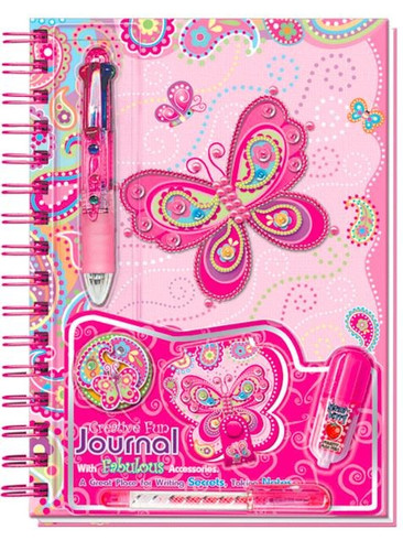 Pecoware Diary Fabulous Journal Butterflies 6+