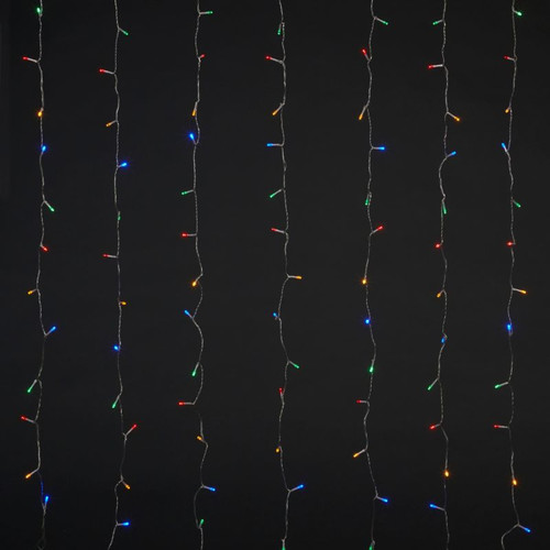 Christmas LED Lighting Curtain 240 LED, multicolour, outdoor