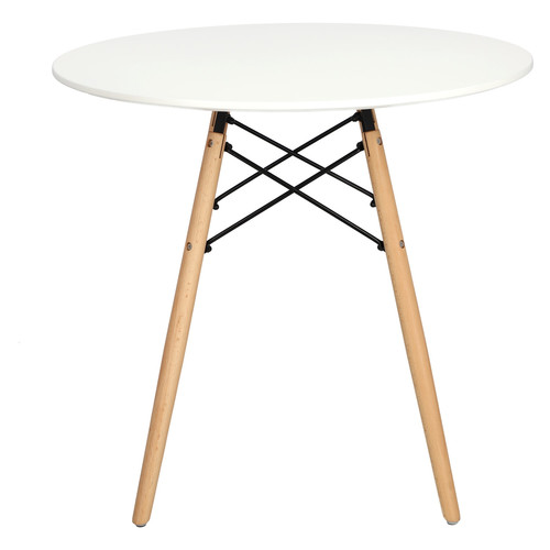 Table DTW 80cm, white/wood