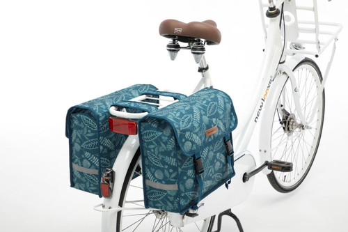 Newlooxs Bicycle Bag Forest Fiori Double, blue