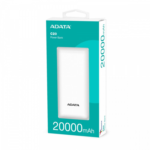 Adata Power Bank Powerbank C20 20000mAh USB-C, white