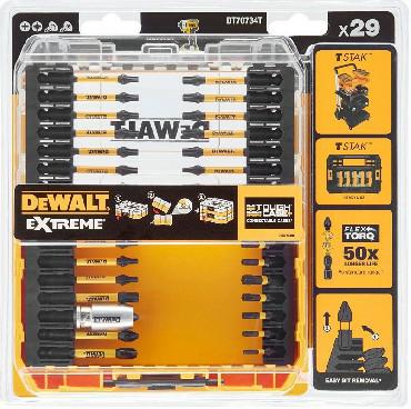 DeWalt Screwdriver Bit Set with Case, 29pcs