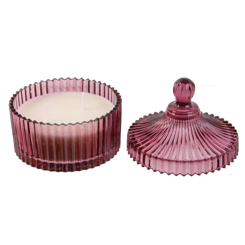 Scent Candle in Glass Bohemian L, red