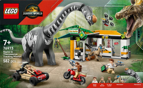 LEGO Jurassic World Raptor & Titanosaurus Tracking Mission 7+