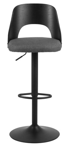 Bar Stool Lucy, grey/black