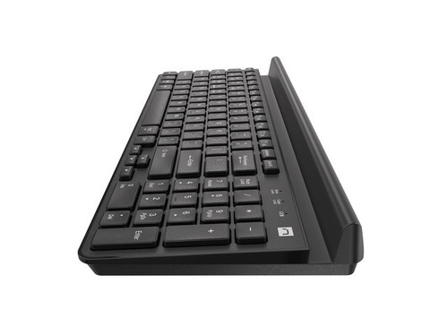 Natec Wireless Keyboard Felimare US Bluetooth 2.4GHz Slim with Phone/Tablet Holder, black