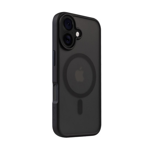 CRONG Phone Case MagSafe iPhone 16 Hybrid Frost MAG Cover, black