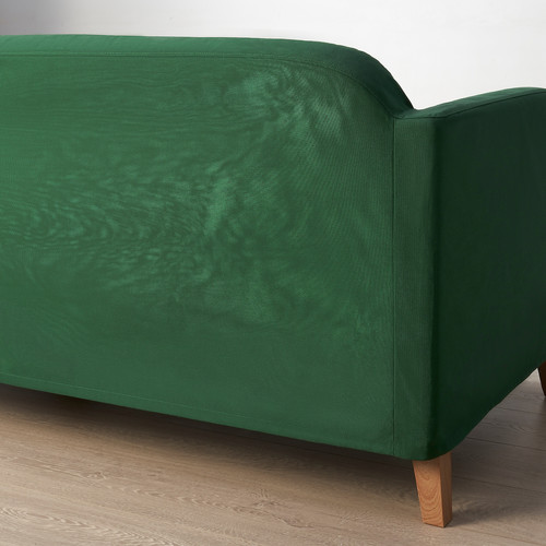 LINANÄS Sofa protector for 2-seat sofa, Vissle dark green