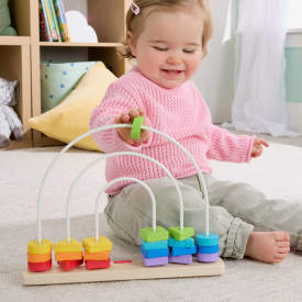 Fisher-Price Wooden Beads Shapes to Slide JFG15 12m+