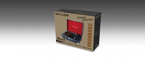 MUSE Turntable Stereo System Bluetooth, USB  MT-103 DB