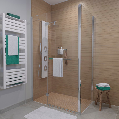 GoodHome Shower Door Naya 120 x 195 cm, transparent glass