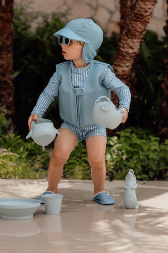 Vanilla Copenhagen UV Swim & Sun Hat Blue Shadow 12-24m S
