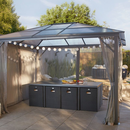 GoodHome Garden Gazebo Yallis 3 x 3.65 m