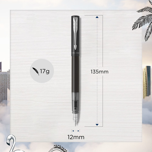 Parker Fountain Pen Vector XL, black